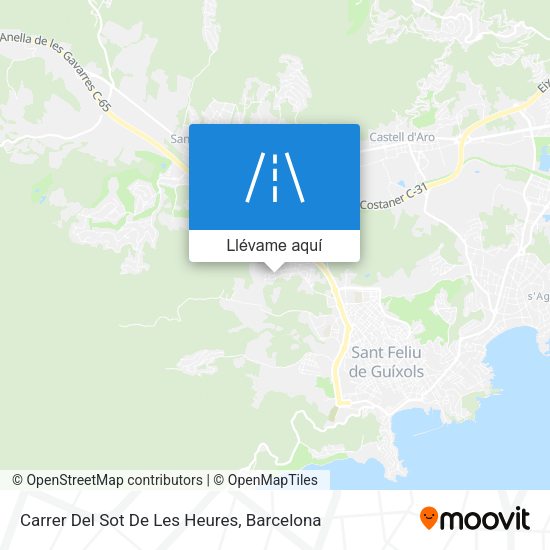 Mapa Carrer Del Sot De Les Heures