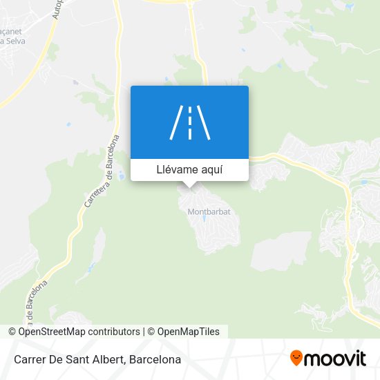 Mapa Carrer De Sant Albert