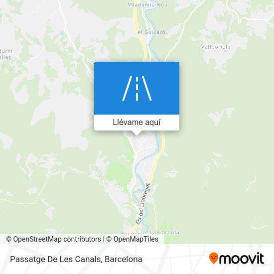 Mapa Passatge De Les Canals