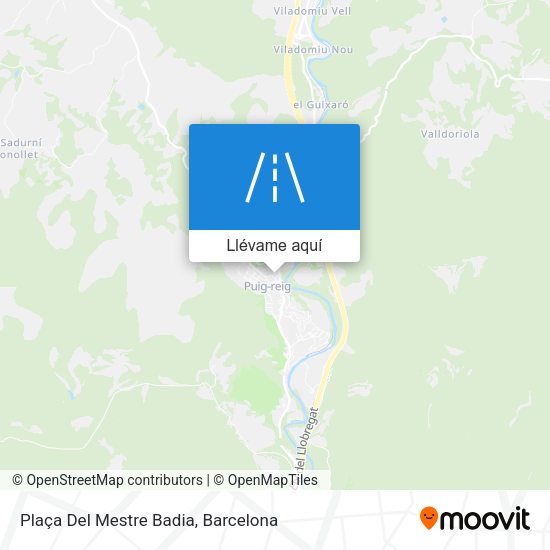 Mapa Plaça Del Mestre Badia