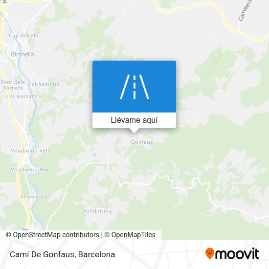 Mapa Camí De Gonfaus