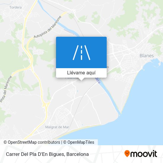 Mapa Carrer Del Pla D'En Bigues