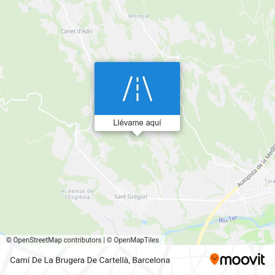 Mapa Camí De La Brugera De Cartellà