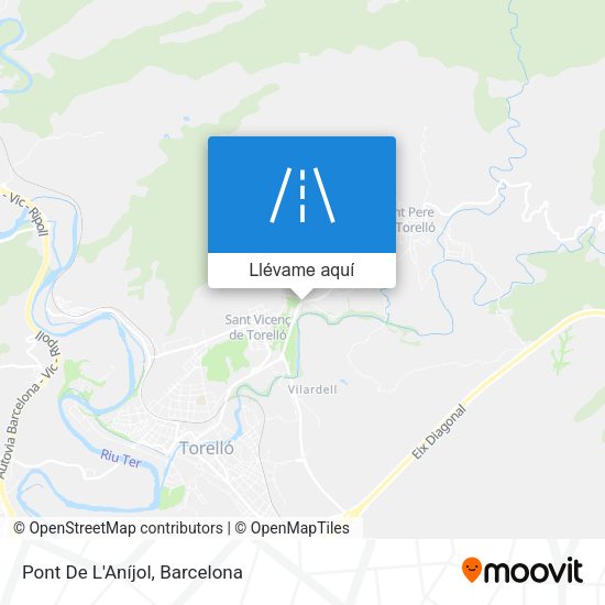 Mapa Pont De L'Aníjol