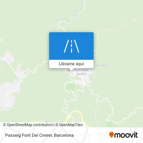 Mapa Passeig Font Del Cirerer