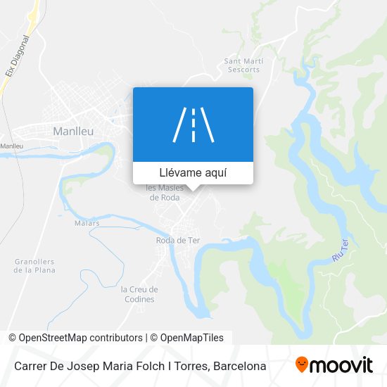 Mapa Carrer De Josep Maria Folch I Torres