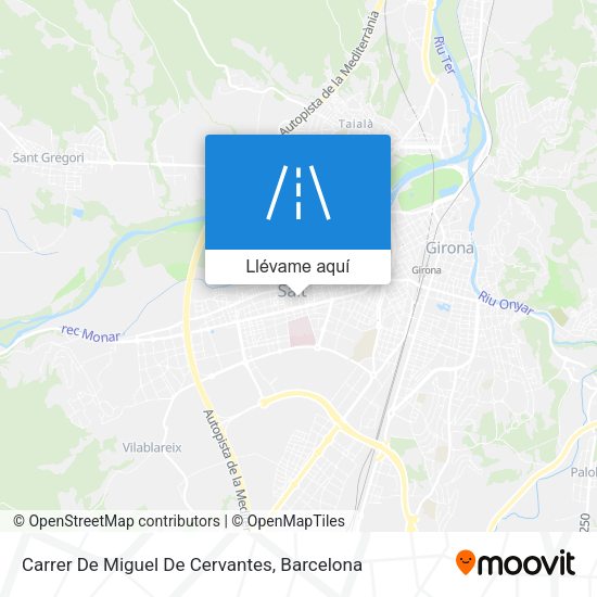 Mapa Carrer De Miguel De Cervantes