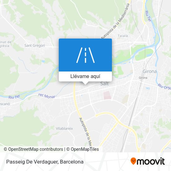 Mapa Passeig De Verdaguer