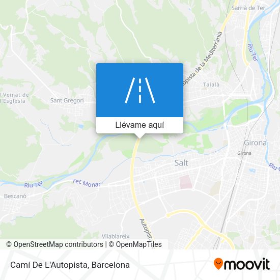 Mapa Camí De L'Autopista