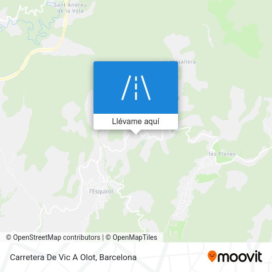 Mapa Carretera De Vic A Olot