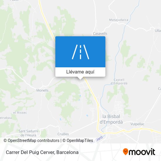 Mapa Carrer Del Puig Cerver
