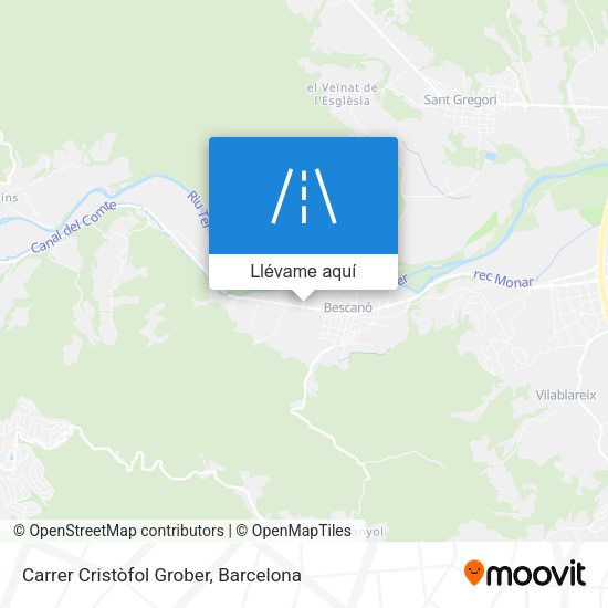 Mapa Carrer Cristòfol Grober