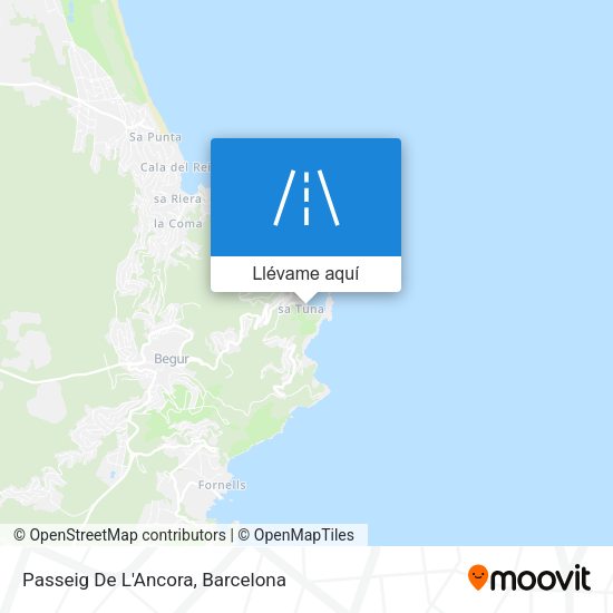 Mapa Passeig De L'Ancora