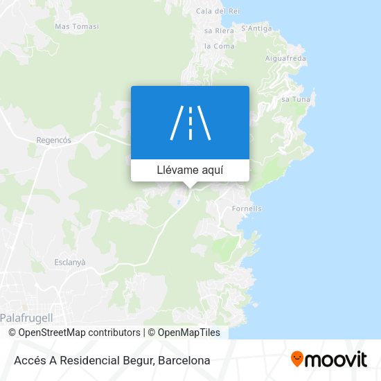Mapa Accés A Residencial Begur