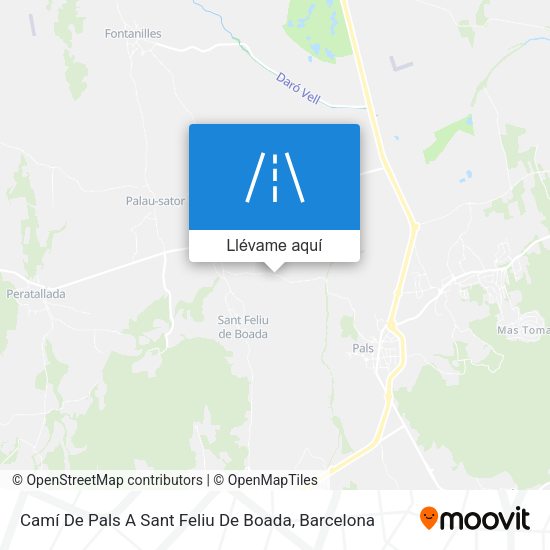 Mapa Camí De Pals A Sant Feliu De Boada
