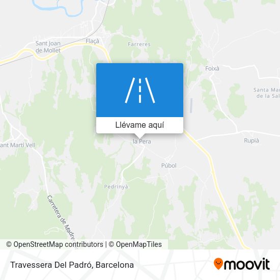 Mapa Travessera Del Padró