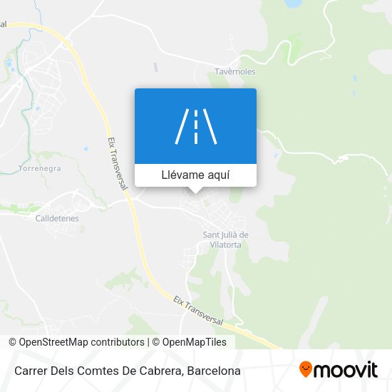 Mapa Carrer Dels Comtes De Cabrera