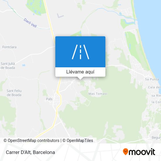 Mapa Carrer D'Alt