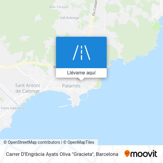 Mapa Carrer D'Engràcia Ayats Oliva "Gracieta"