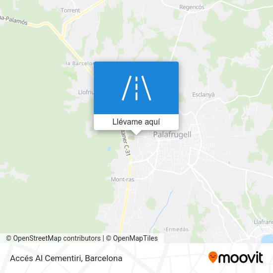 Mapa Accés Al Cementiri