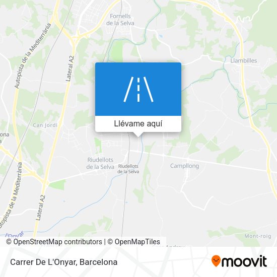 Mapa Carrer De L'Onyar