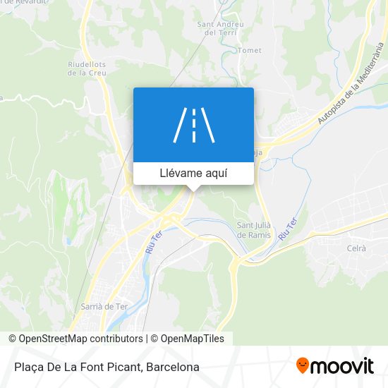 Mapa Plaça De La Font Picant