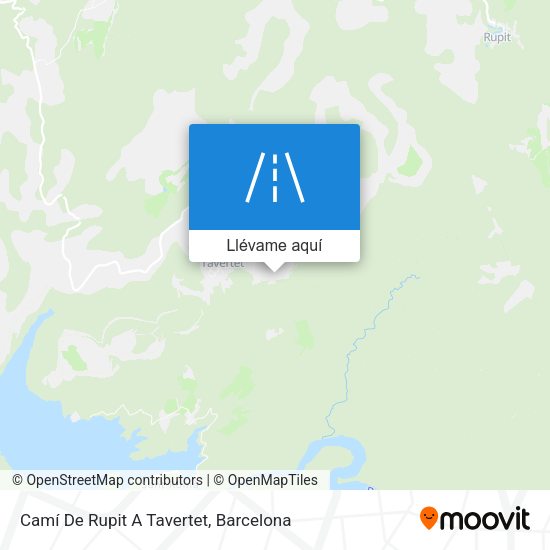 Mapa Camí De Rupit A Tavertet