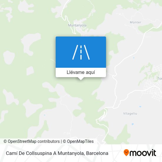 Mapa Camí De Collsuspina A Muntanyola