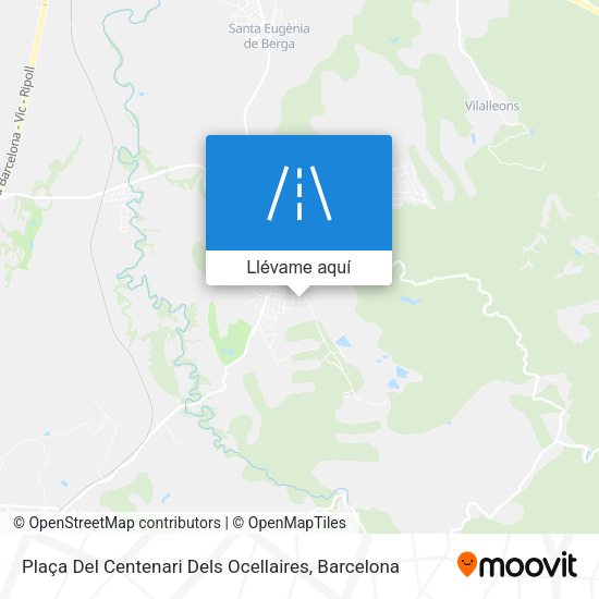 Mapa Plaça Del Centenari Dels Ocellaires