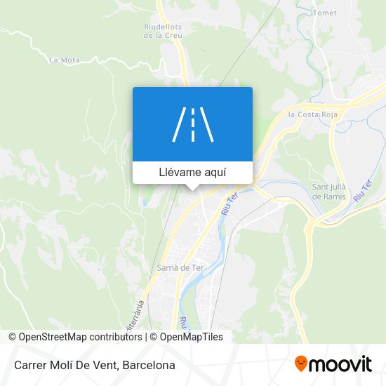 Mapa Carrer Molí De Vent