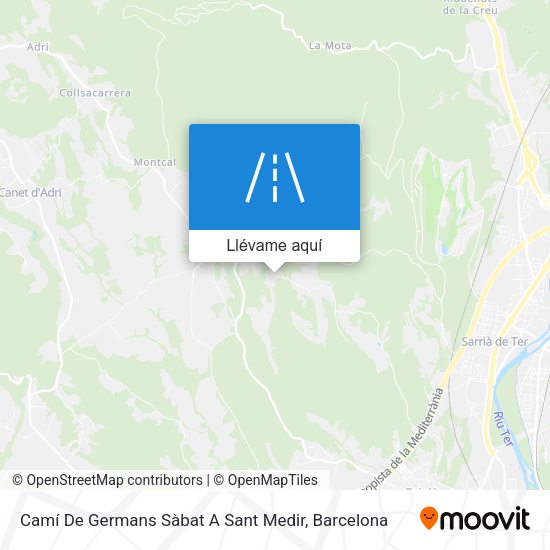 Mapa Camí De Germans Sàbat A Sant Medir