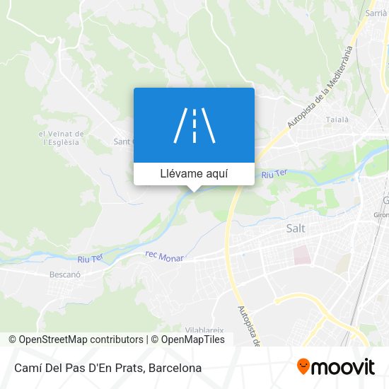 Mapa Camí Del Pas D'En Prats