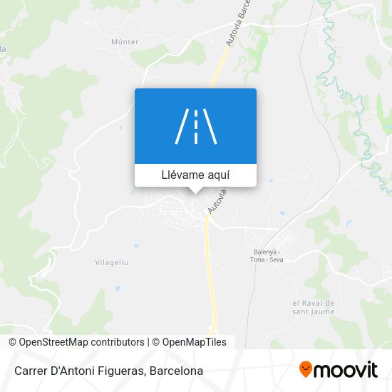 Mapa Carrer D'Antoni Figueras