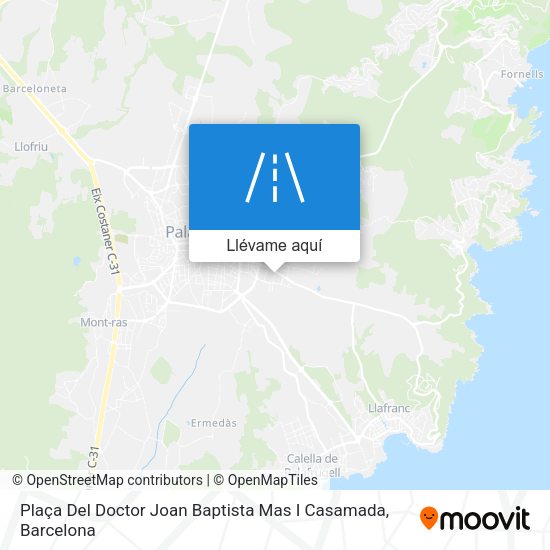 Mapa Plaça Del Doctor Joan Baptista Mas I Casamada