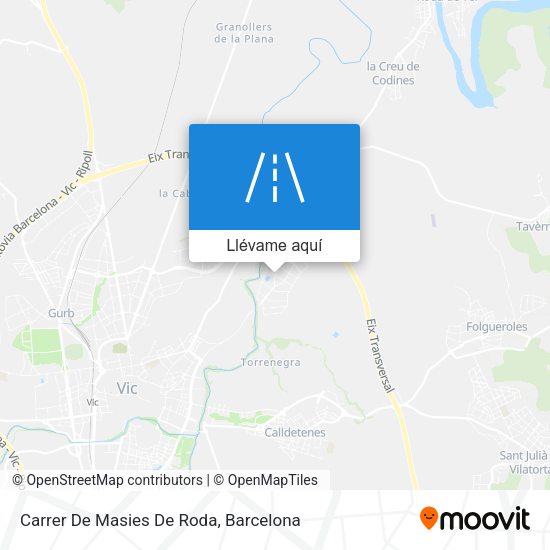 Mapa Carrer De Masies De Roda