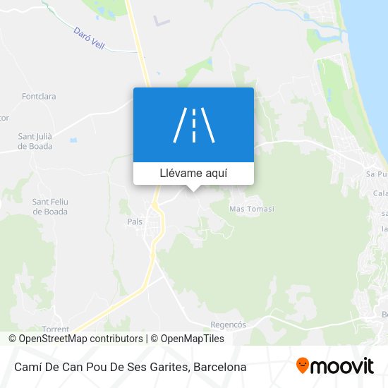 Mapa Camí De Can Pou De Ses Garites