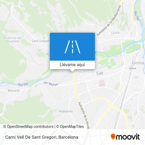 Mapa Camí Vell De Sant Gregori
