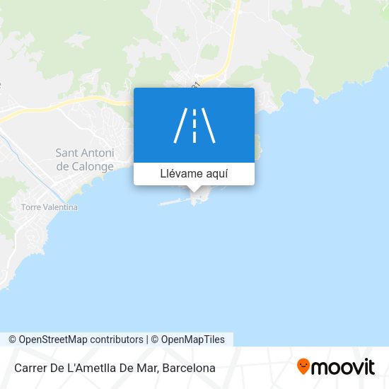 Mapa Carrer De L'Ametlla De Mar