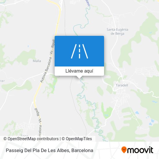 Mapa Passeig Del Pla De Les Albes