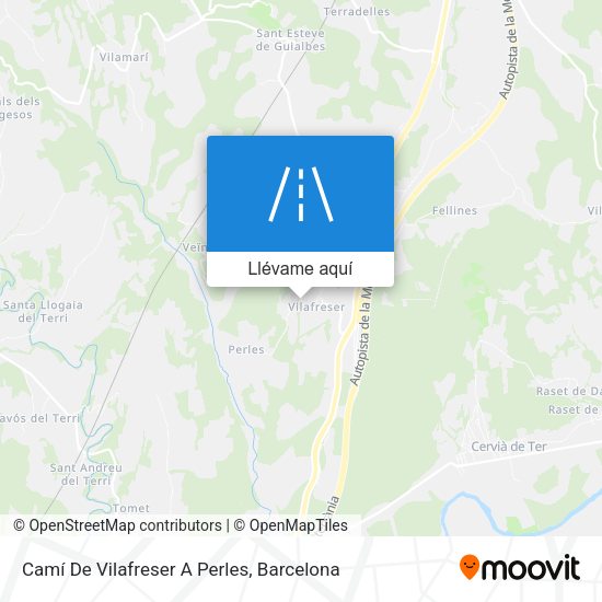 Mapa Camí De Vilafreser A Perles