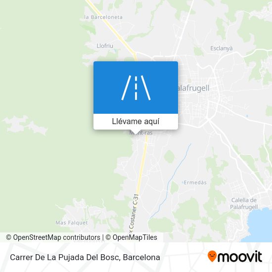 Mapa Carrer De La Pujada Del Bosc