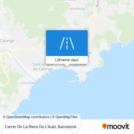 Mapa Carrer De La Riera De L'Aubi