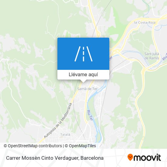 Mapa Carrer Mossèn Cinto Verdaguer