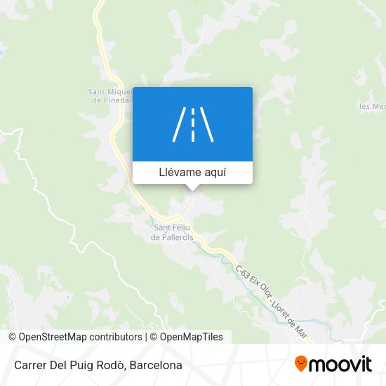 Mapa Carrer Del Puig Rodò