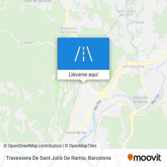 Mapa Travessera De Sant Julià De Ramis