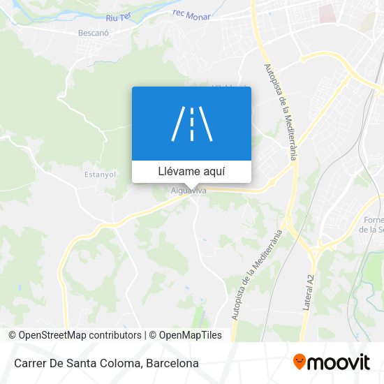 Mapa Carrer De Santa Coloma