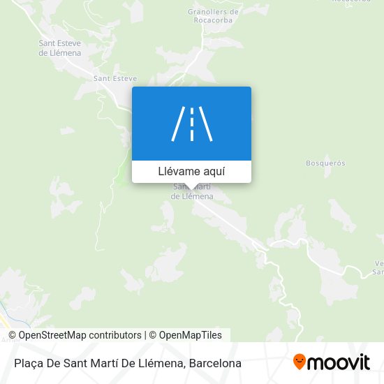 Mapa Plaça De Sant Martí De Llémena