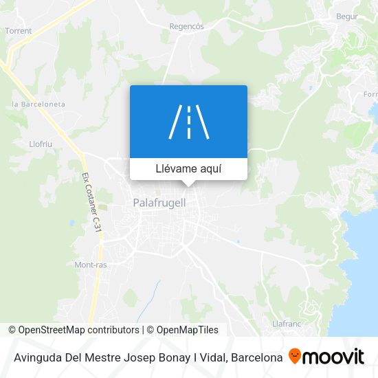 Mapa Avinguda Del Mestre Josep Bonay I Vidal