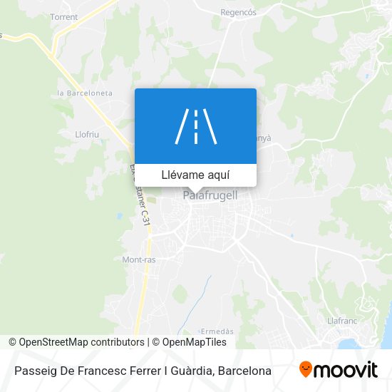 Mapa Passeig De Francesc Ferrer I Guàrdia