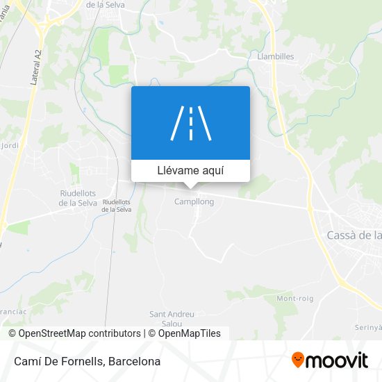 Mapa Camí De Fornells